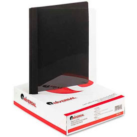 Paper Report Cover, 8-1/2" x 11", 1/2" Capacity, Clear/Black, 25/Box