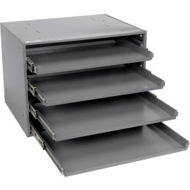 Durham Heavy Duty Bearing Rack - For Large Compartment Boxes - Fits Four Boxes