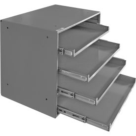 Durham Slide Narrow Rack - For Large Compartment Storage Boxes - Four Drawers