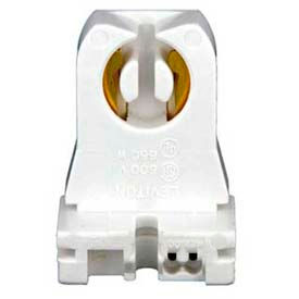 Medium Bi-Pin, Standard Fluorescent Lampholder, White