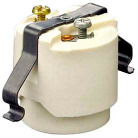 Incandescent Lampholder, Porcelain, Medium Base, 660W-600V, Snap-In