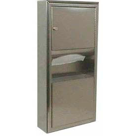 Surface Mount Folded Paper Towel Dispenser/Receptacle