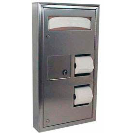 ClassicSeries Partition Mount Seat/Tissue Dispenser/Disposal - B-3579