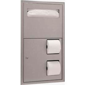 Partition Side Mount Seat/Tissue Dispenser - B3474
