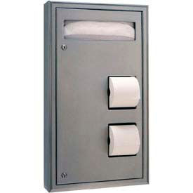 ClassicSeries Partition Mount Seat/Tissue Dispenser w/Skirt