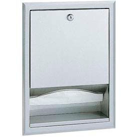 ClassicSeries Recessed Folded Paper Towel Dispenser, Stainless Steel