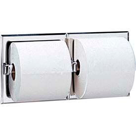 600 Series Recessed Double Tissue Dispenser - Satin - B6977