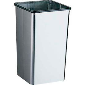 Stainless Steel Open Top Trash Can, 13 Gallon