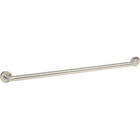 1-1/2" Dia. Straight Satin Grab Bar 42"W -