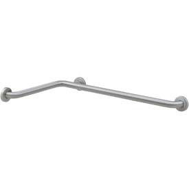 1-1/4" Dia. Two-Wall Tub-Shower/Toilet Compart. Grab Bar - 24"W