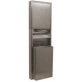 Surface Mount Convertible Folded Paper Towel Dispenser/Receptacle