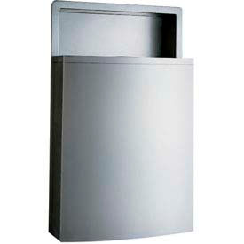 Stainless Steel Recessed Trash Can with LinerMate, 12-4/5 Gal.