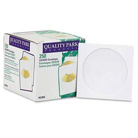 CD/DVD Sleeves, 5x5, 24lb, White, 250/Box