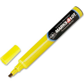 Large Chisel Tip Permanent Marker, Yellow Ink, Dozen