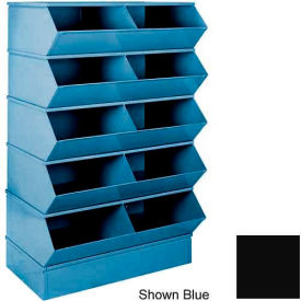 6" High Section Bases For 37"W x 18-3/4"D Bins, Black