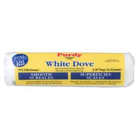 White Dove Smooth 3/8" Nap Woven Covers 9", 15/Pack