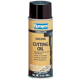 Sprayon LU208 Cutting Oil, 12 oz. Aerosol Can