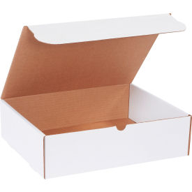 Corrugated Literature Mailers, 14-1/4"L x 11-1/4"W x 4"H, White
