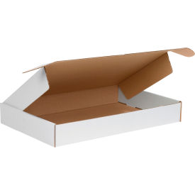 Corrugated Tab Lock Literature Mailers, 17-1/8"L x 11-1/8"W x 2"H, White