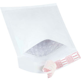 Self Seal Bubble Mailers, #000, 4"W x 8"L, White, 500/Pack