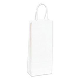 Paper Shopping Bags, 16"W x 6"D x 12"H, White, 250/Pack