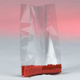 Gusseted Poly Bags, 18"W x 14"D x 36"H, 4 Mil, Clear, 100/Pack