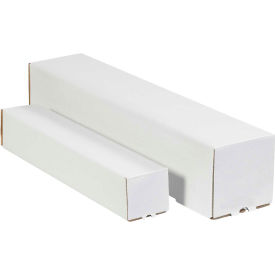 Square Mailing Tubes, 5"W x 5"D x 37"L, White