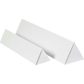 Triangle Mailing Tubes, 2"W x 24-1/4"L, White