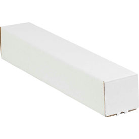 Square Mailing Tubes, 3"W x 3"D x 18"L, White