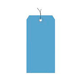Shipping Tag Pre Wired#2, 3-1/4"L x 1-5/8"W, Dark Blue, 1000/Pack