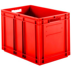 Euro-Fix Solid Container EF6420 - 24" x 16" x 17", Red