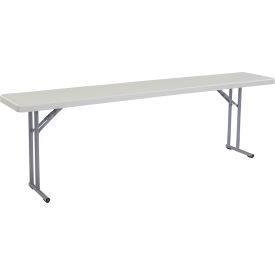 Plastic Folding Seminar Table, 18" x 96", White