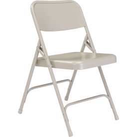 Steel Folding Chair - Premium with Double Brace - Gray
