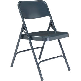 Steel Folding Chair - Premium with Double Brace - Blue