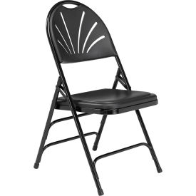Plastic Folding Chair - Triple Brace - Black