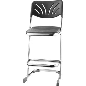 Z-Stool with 24"H Blow Molded Seat and Backrest - Elephant Series