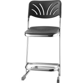 Z-Stool with 22"H Blow Molded Seat and Backrest - Elephant Series