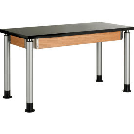 Adjustable Height Science Table - 48"L x 24"W - ChemGuard Top