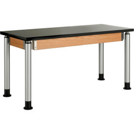 Adjustable Height Science Table - 54"L x 24"W - ChemGuard Top