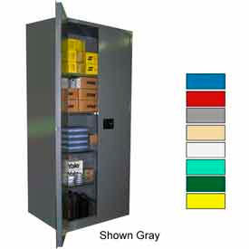 Heavy Duty Self-Latch Industrial Storage Cabinet, 18 Gauge, 36"W x 24"D x 84"H, Beige