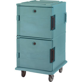 Ultra CamCart Food Pan Carrier, Front Loading, 6" Casters, Slate Blue