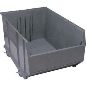 Plastic Mobile Rack Stacking Bin, 41-7/8"L x 23-7/8"W x 17-1/2"H, Gray