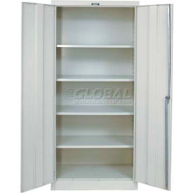 800 Series Industrial Storage Cabinet, 36"W x 24"D x 78"H, Parchment, Assembled