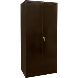 800 Series Industrial Storage Cabinet, 36"W x 24"D x 78"H, Midnight Ebony, Unassembled