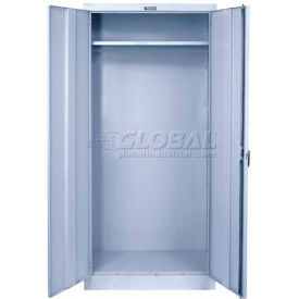 MedSafe Antimicrobial 835W18PL-AM Wardrobe Cabinet 36x18x78 Platinum Knock-Down