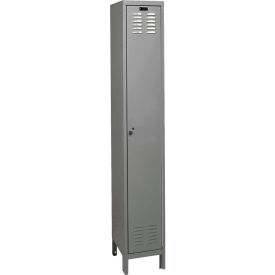 ValueMax 1-Tier 1 Door Locker, 12"W x 15"D x 78"H, Dark Gray, Assembled