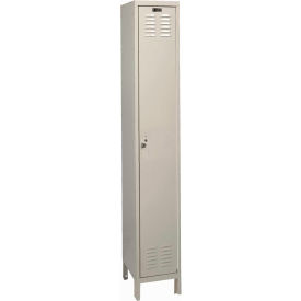 ValueMax 1-Tier 1 Door Locker, 12"W x 15"D x 78"H, Tan, Assembled