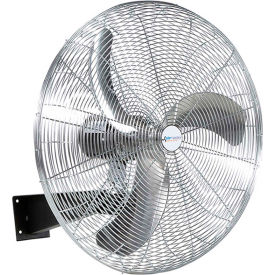30" Oscillating Wall Mount Fan, 3 Speed, 8402 CFM, 115V, 1/3 HP, Single Phase