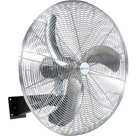 30" Wall Mount Fan, 3 Speed, 8402 CFM, 115V, 1/3 HP, Single Phase