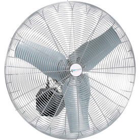 30" Oscillating Wall Mount Fan, 3 Speed, 7794 CFM, 115V, 1/3 HP, Single Phase